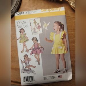 Simplicity 8099 1940s Retro